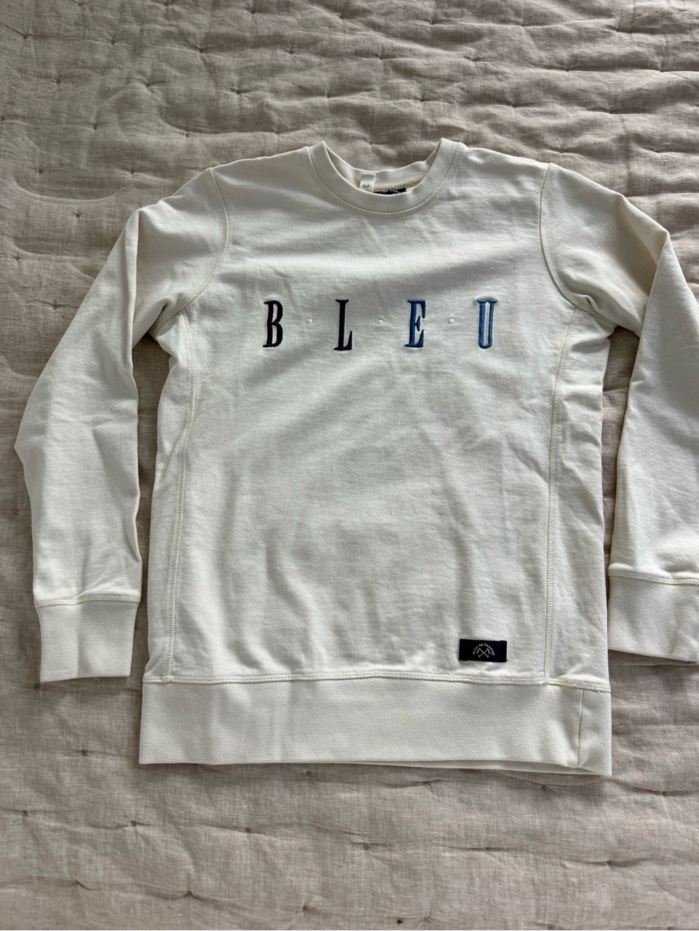 Bleu de Paname B.L.E.U. Embroidered Crew Sweat Size XS